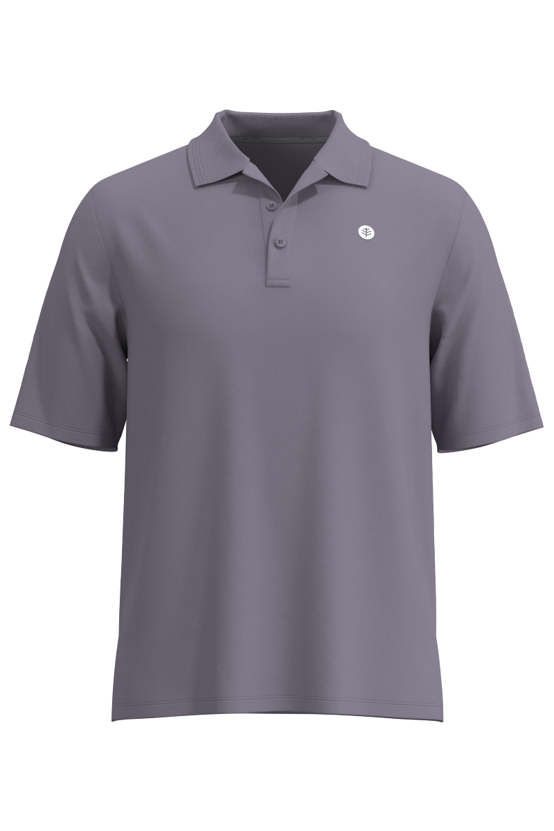 Men's Erodym Short Sleeve Polo | Lavender Grey
