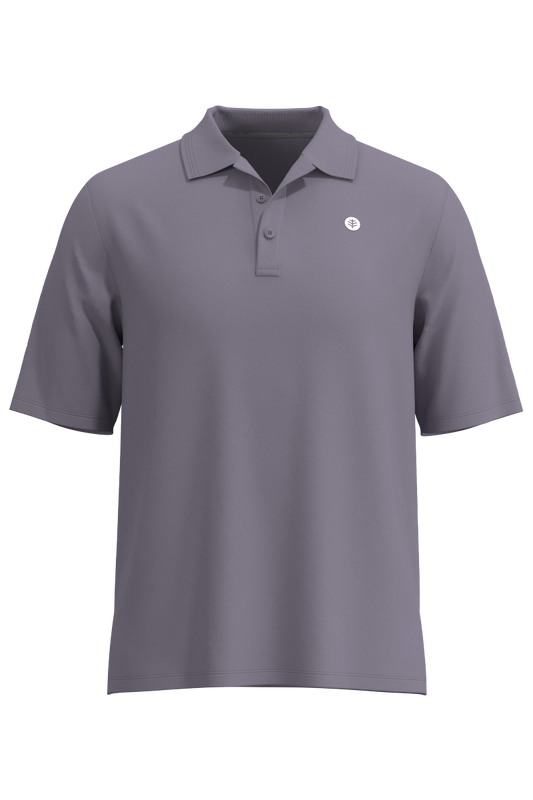 Men's Erodym Short Sleeve Polo | Lavender Grey