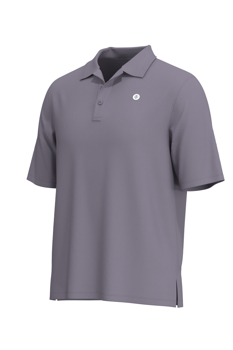 Men's Erodym Short Sleeve Polo | Lavender Grey