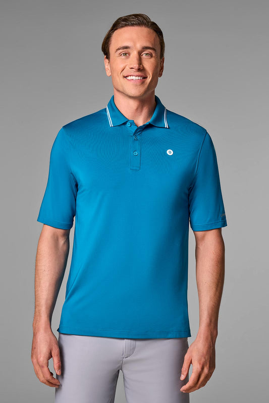 Men's Erodym Long Sleeve Golf Polo | Bluejay