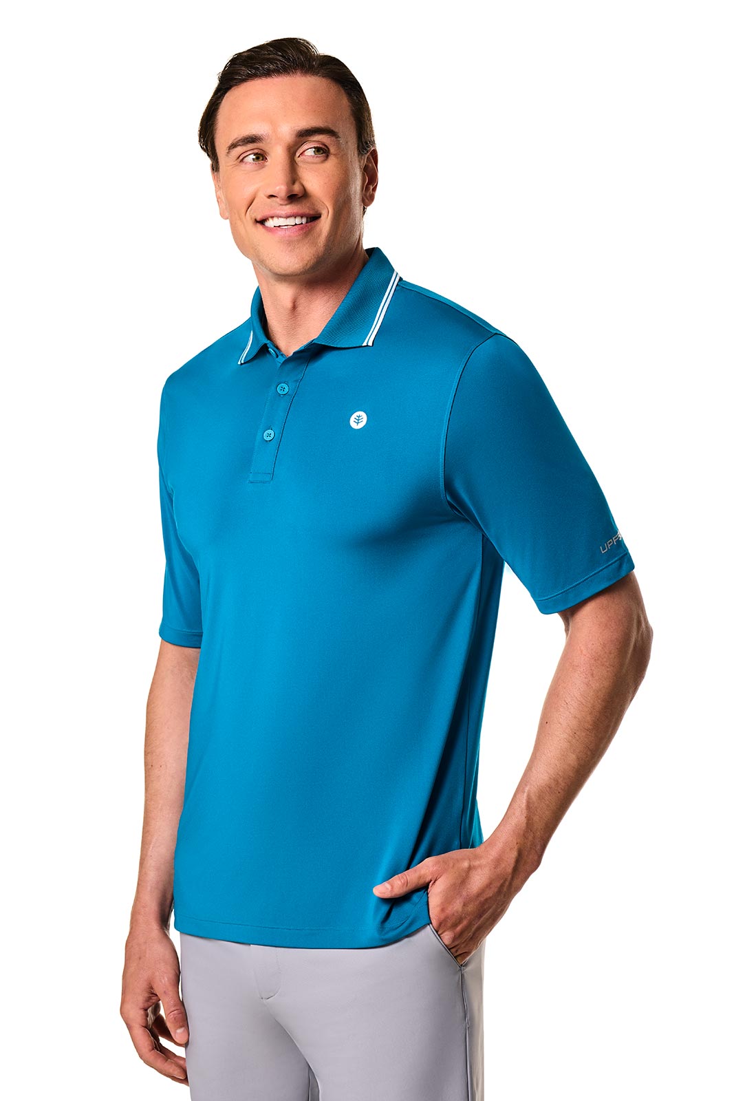 Men's Erodym Long Sleeve Golf Polo | Bluejay