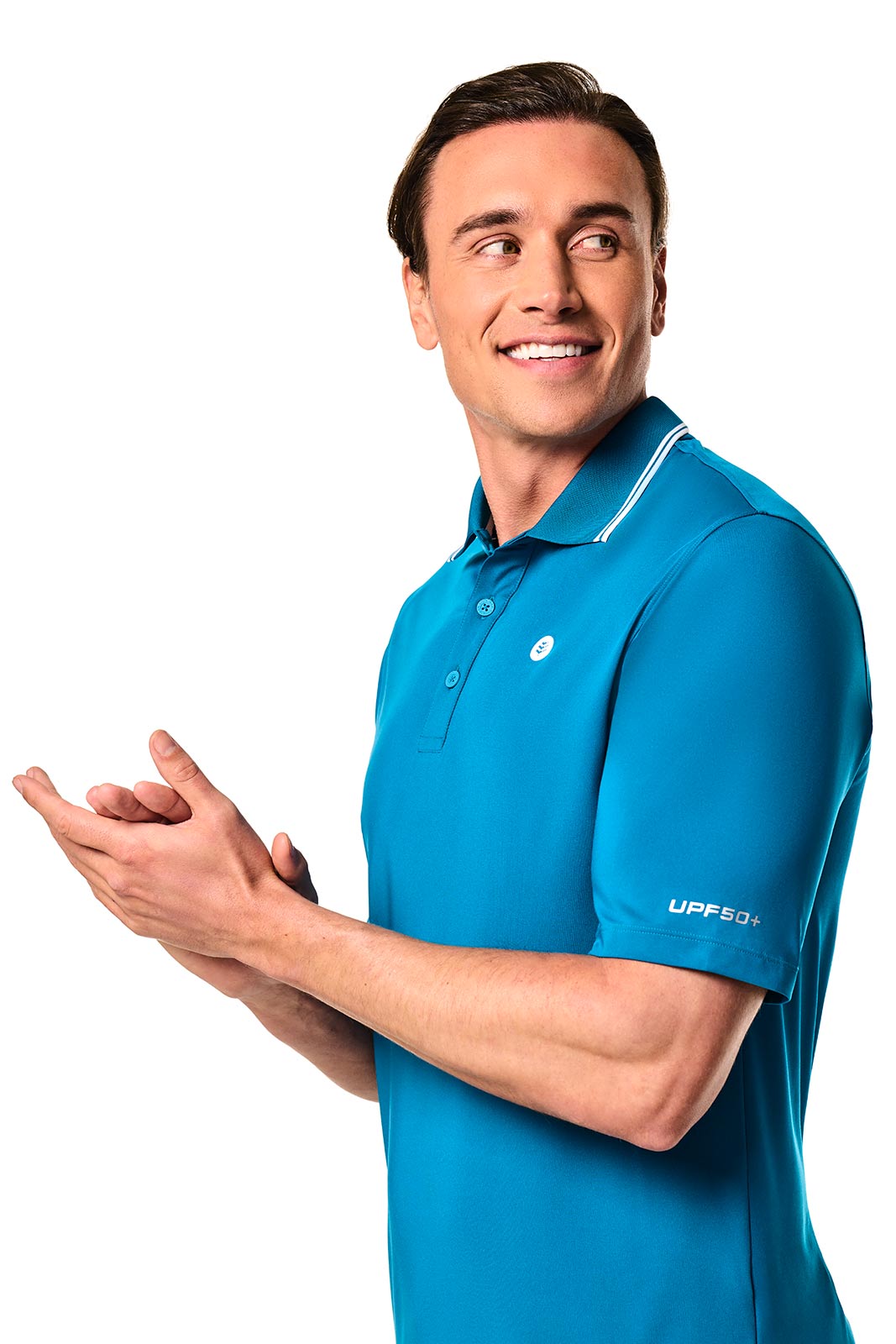 Men's Erodym Long Sleeve Golf Polo | Bluejay