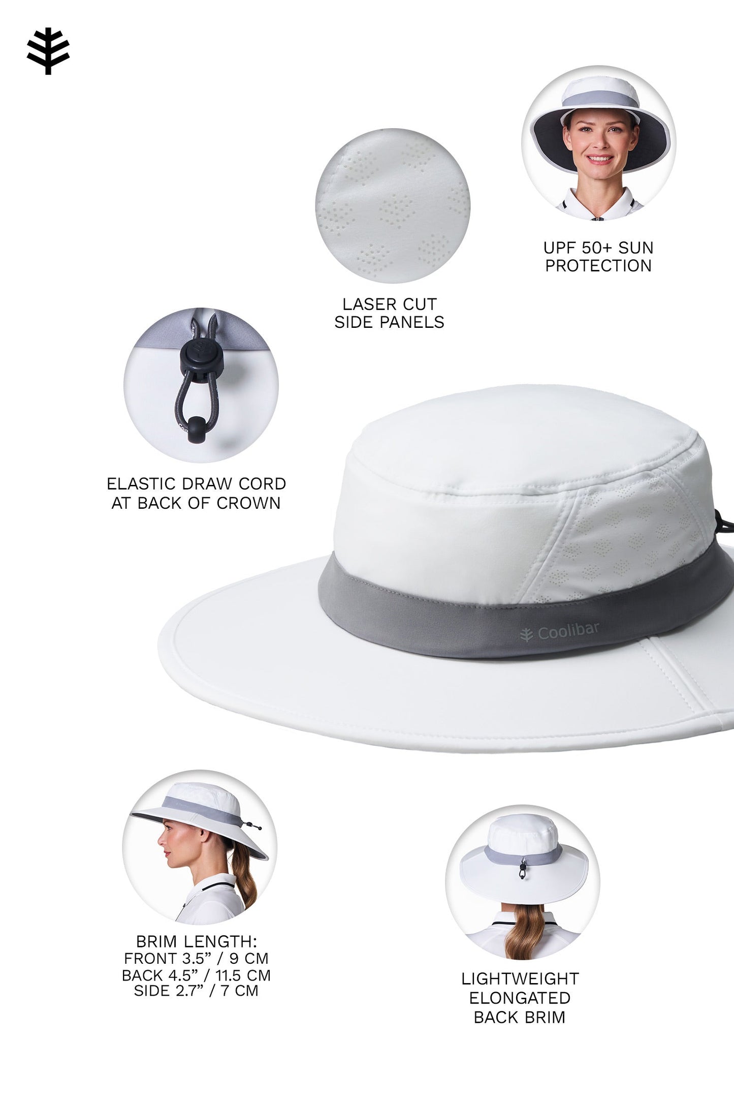 Unisex Fore Golf Hat | White/Steel Grey