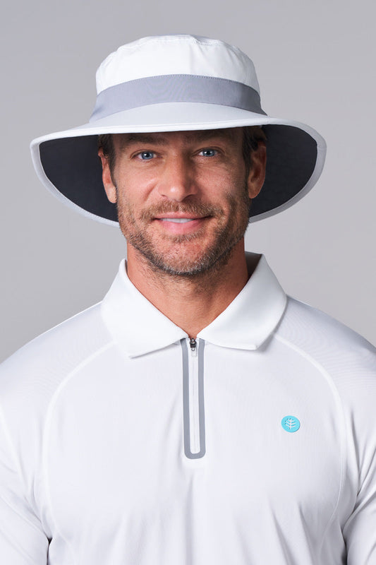 Unisex Fore Golf Hat | White/Steel Grey