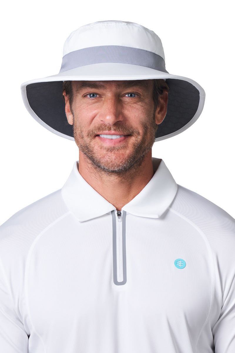 Unisex Fore Golf Hat | White/Steel Grey