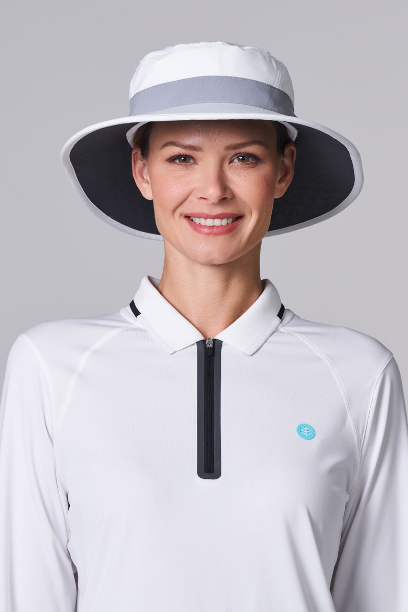 Unisex Fore Golf Hat | White/Steel Grey