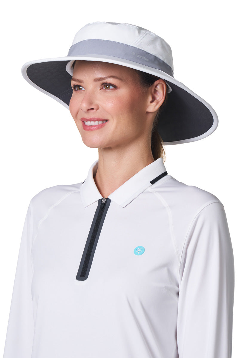 Unisex Fore Golf Hat | White/Steel Grey