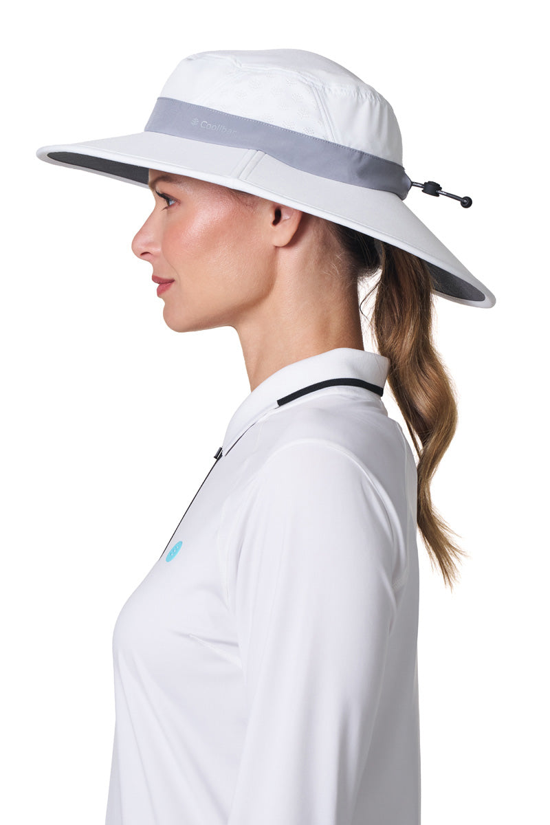 Unisex Fore Golf Hat | White/Steel Grey
