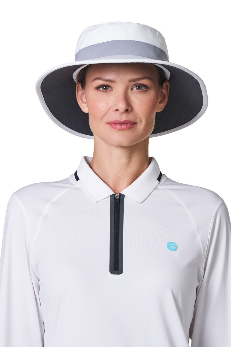 Unisex Fore Golf Hat | White/Steel Grey