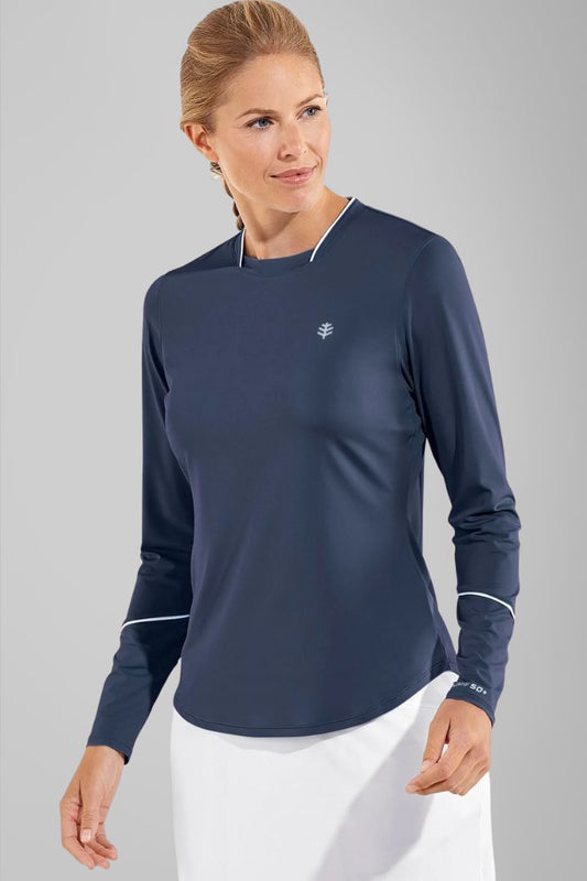 Women's Match Point Long Sleeve T-Shirt | Navy