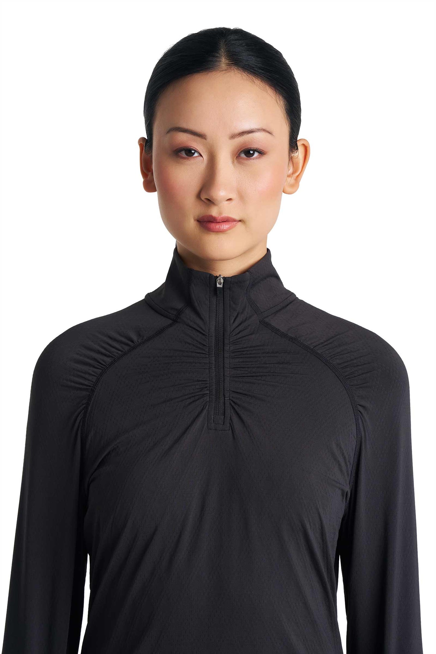 Women's Arabella Golf Quarter-Zip | Black Diamond Jacquard