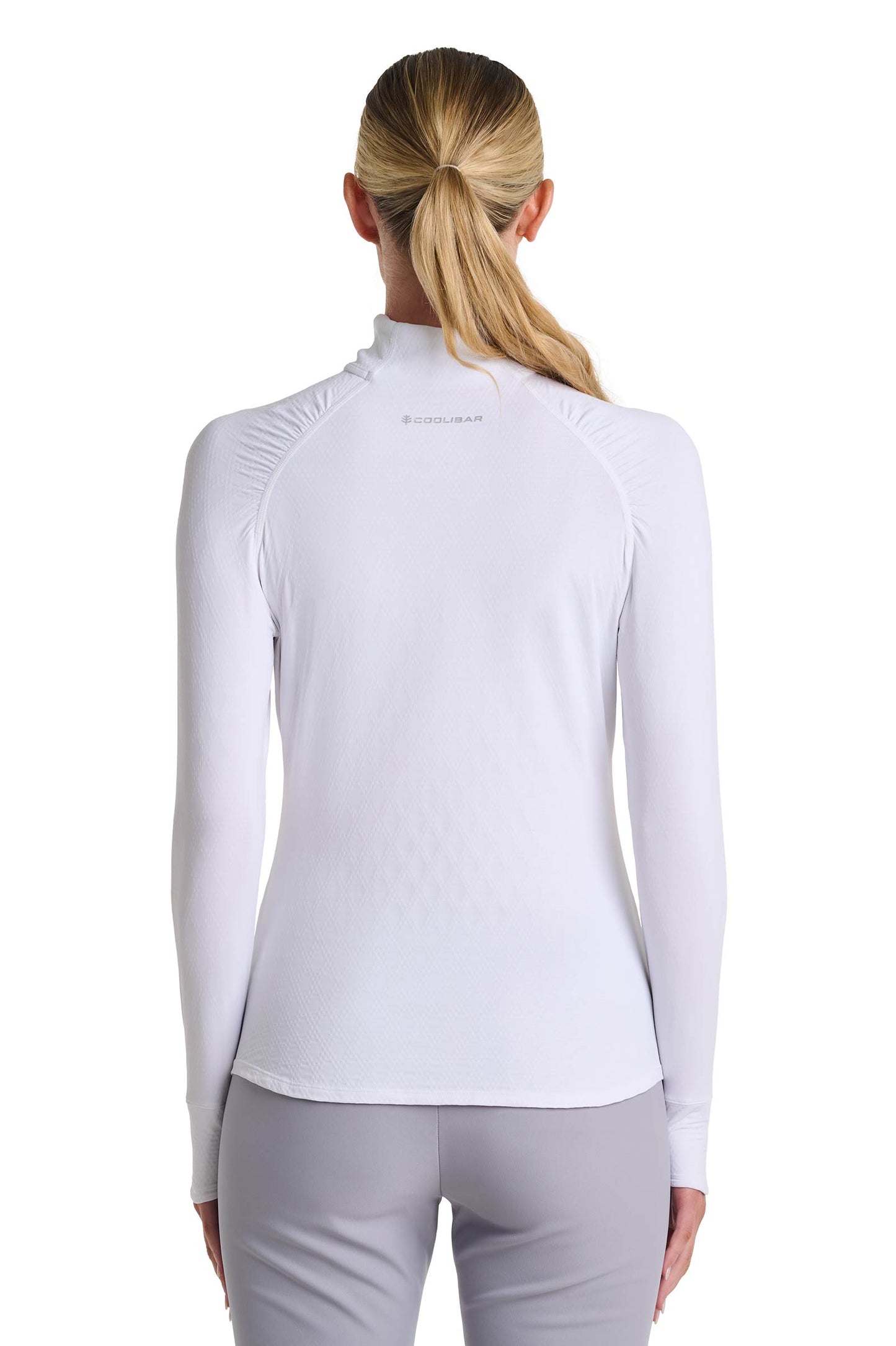 Women's Arabella Golf Quarter-Zip | White Diamond Jacquard