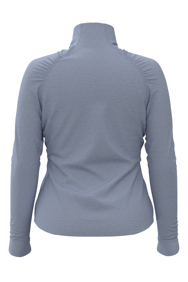 Women's Arabella Quarter Zip | Periwinkle Diamond Jacquard
