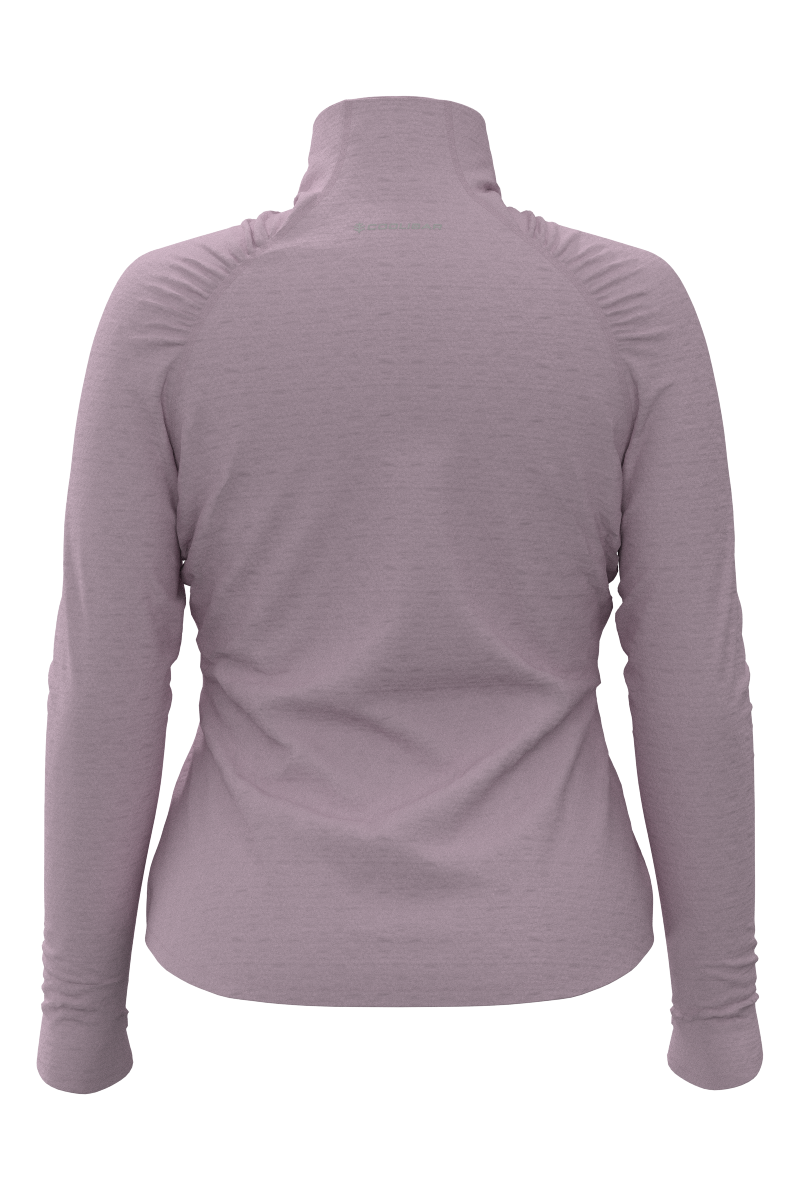 Women's Arabella Quarter Zip | Powder Diamond Jacquard Diamond Jacquard