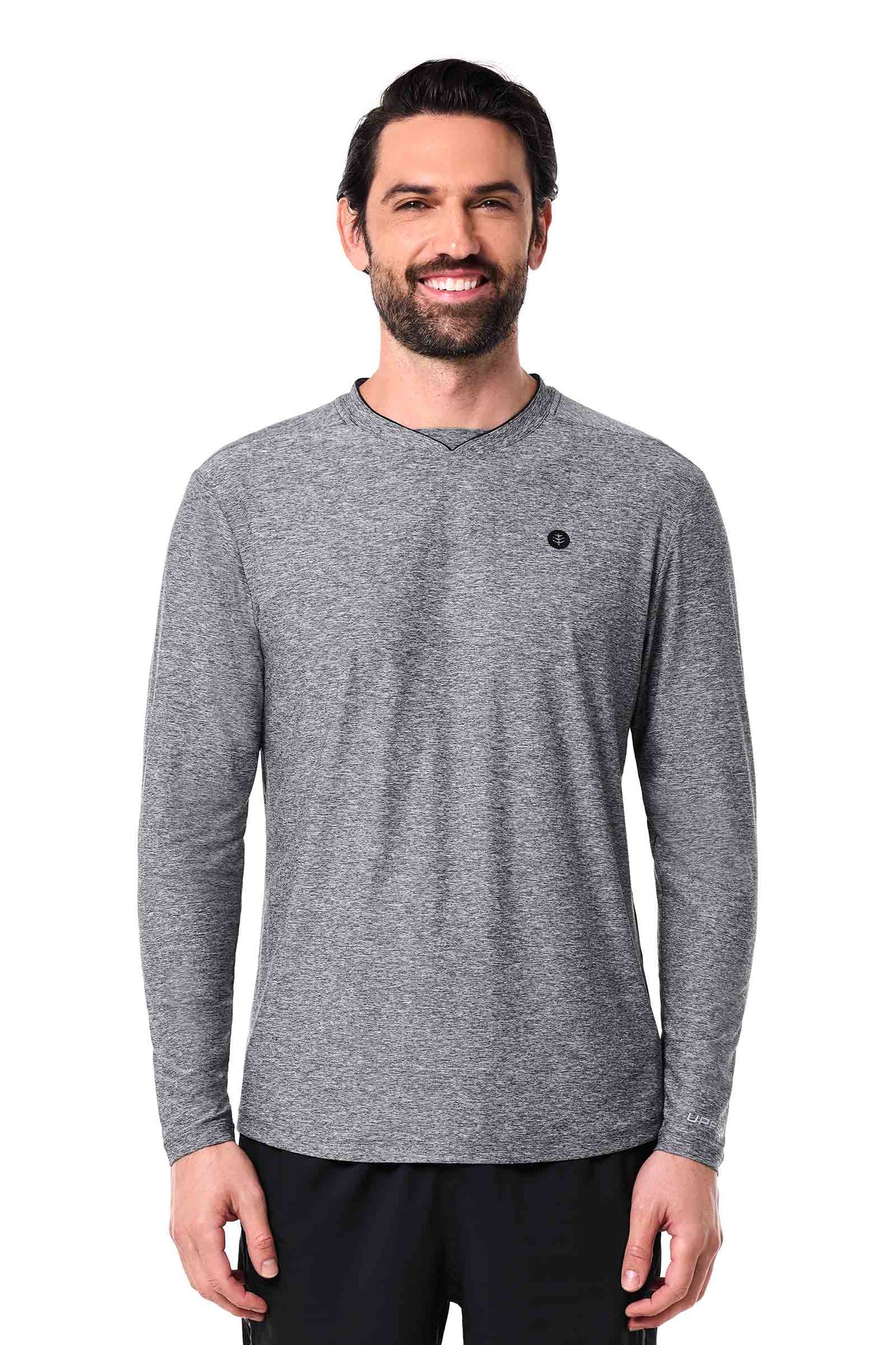 Men's Tiebreaker Long Sleeve T-Shirt | Charcoal Heather