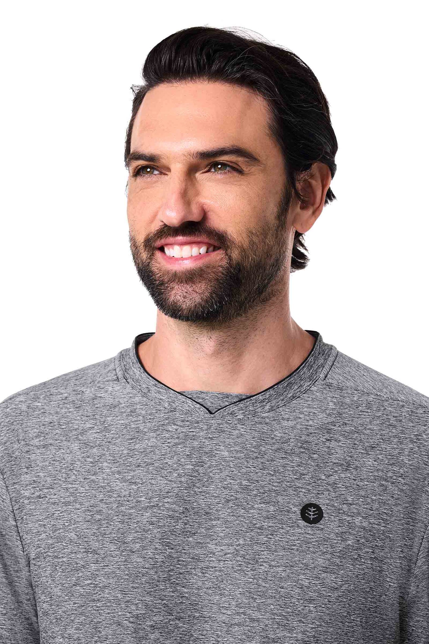 Men's Tiebreaker Long Sleeve T-Shirt | Charcoal Heather