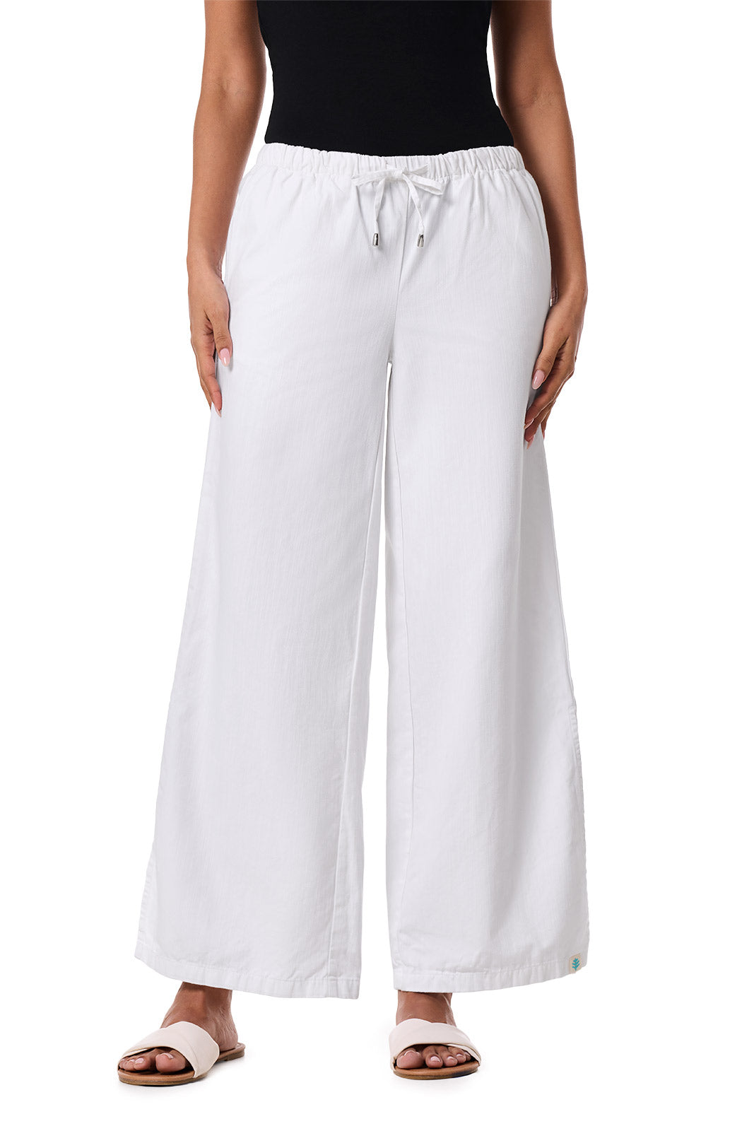 Women's Enclave Wide Leg Pants | White Chambray
