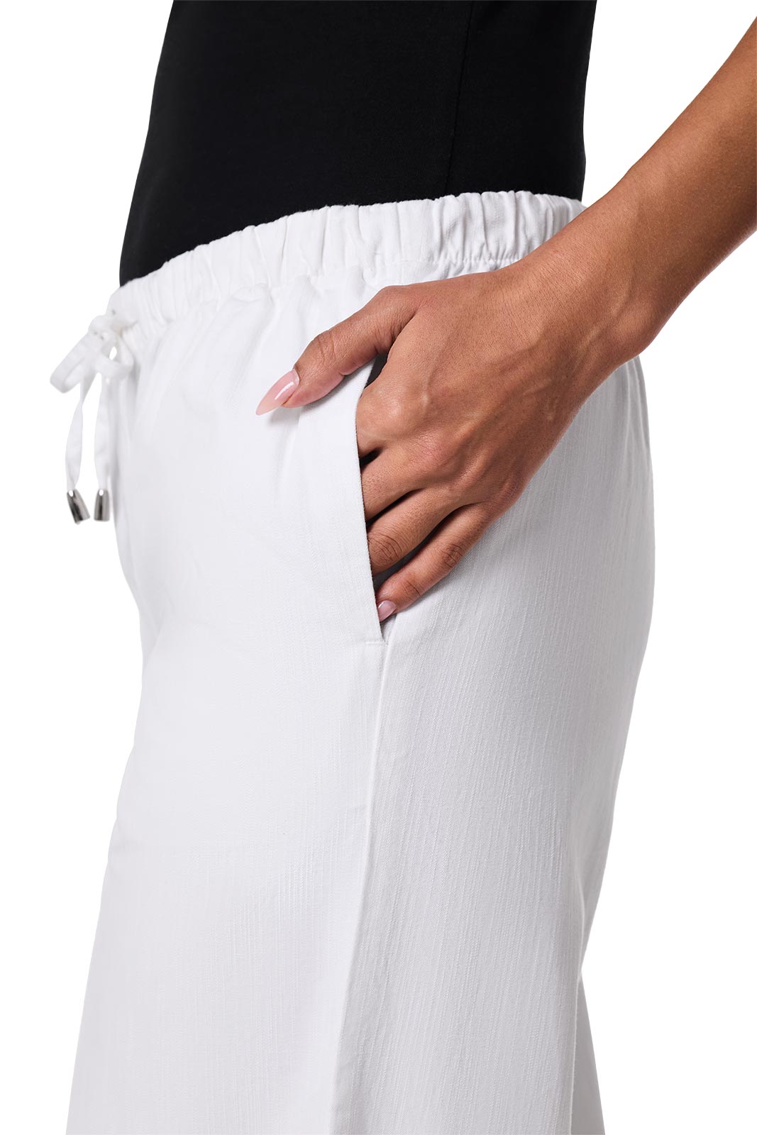 Women's Enclave Wide Leg Pants | White Chambray