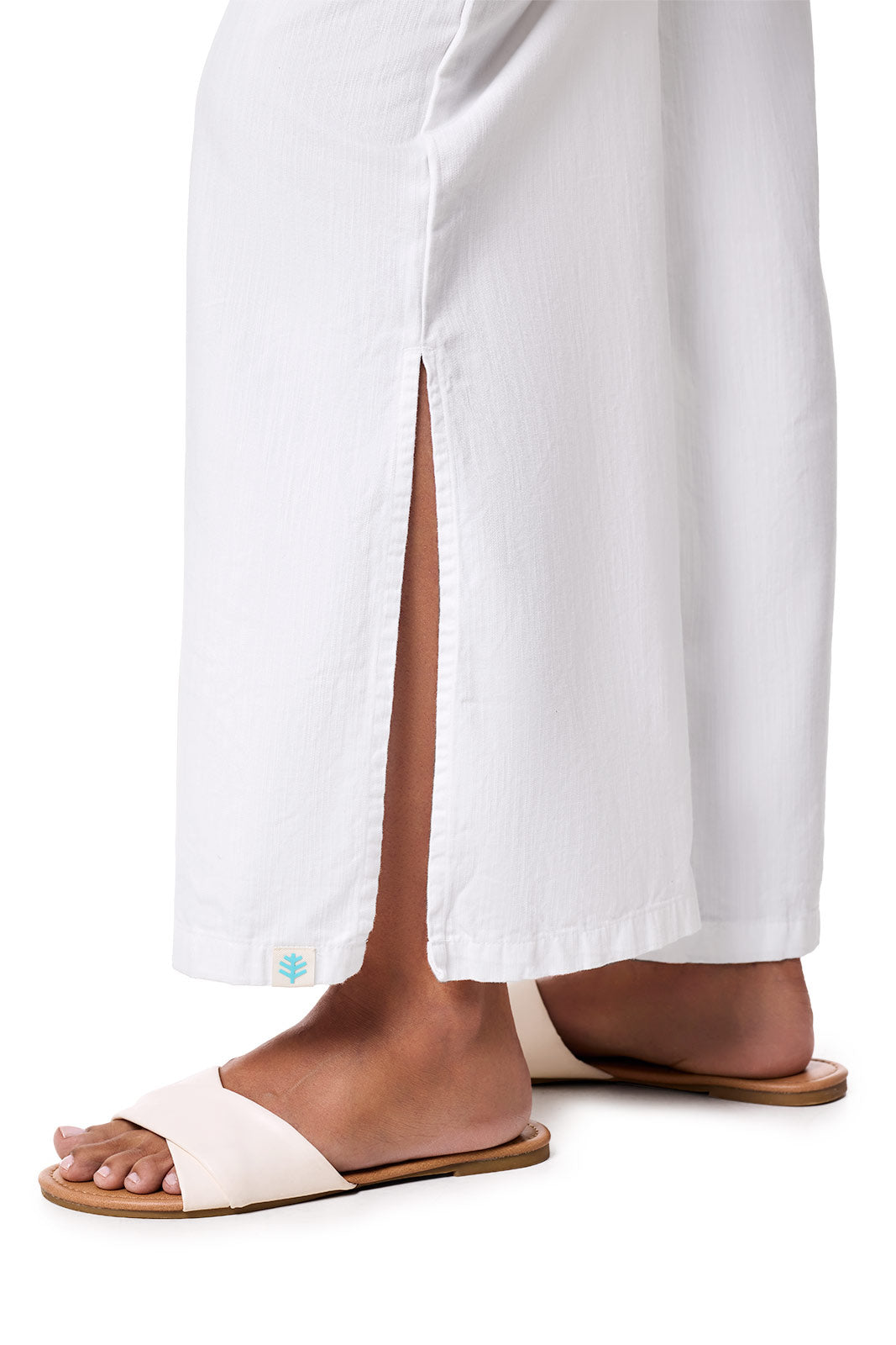 Women's Enclave Wide Leg Pants | White Chambray