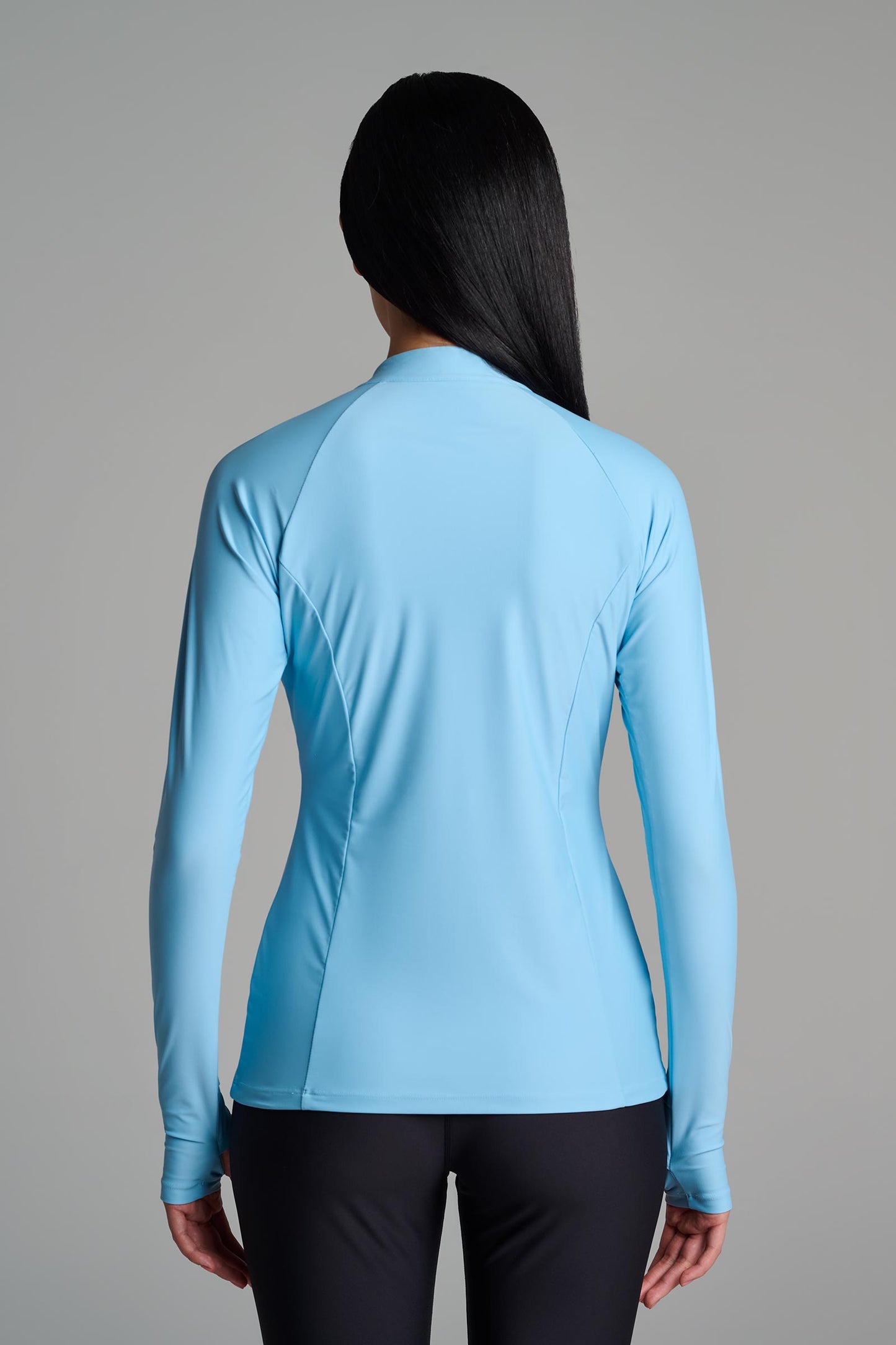 Women's Escalante Zip Rash Guard | Artic Blue