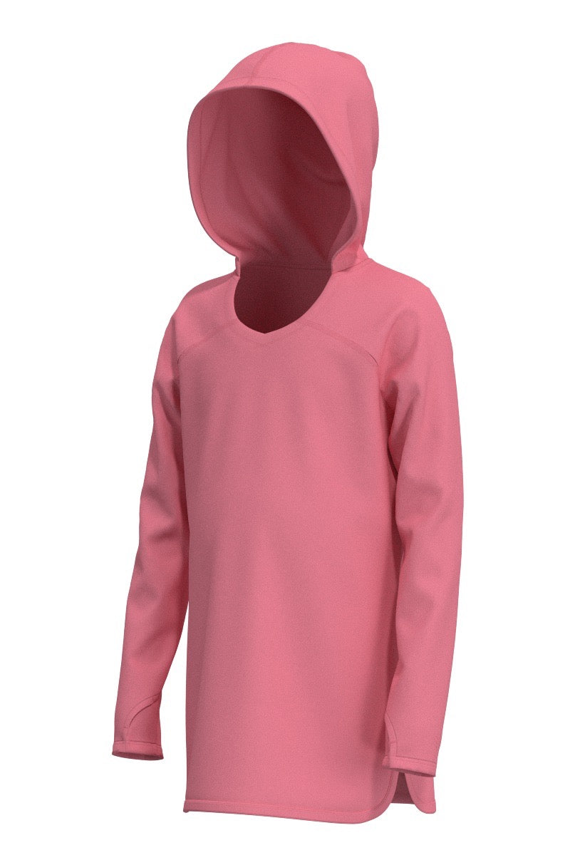 Kid's Seacoast Swim Cover-up Dress | Flamingo Pink