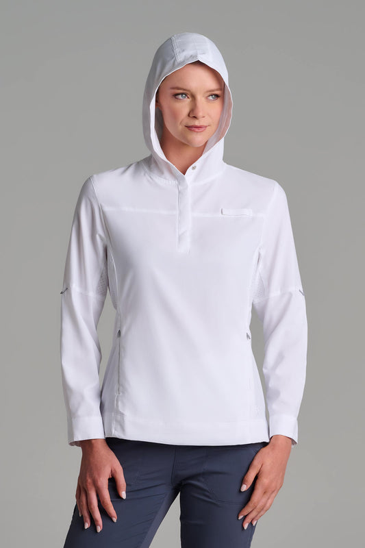 Women's Sea Spray Henley | White