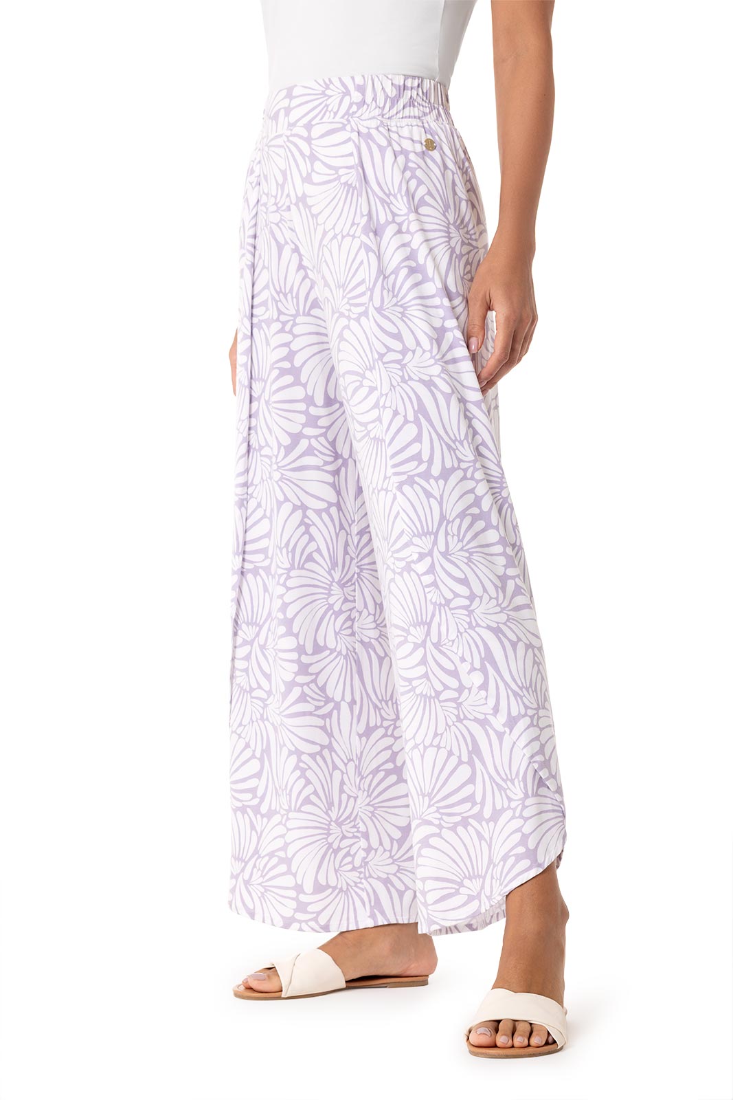 Women's Lynsu Wide Leg Pants | Lavendula Sea Fan