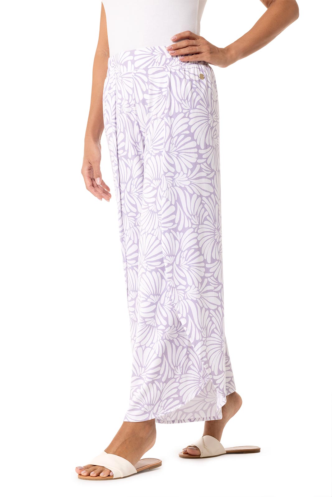 Women's Lynsu Wide Leg Pants | Lavendula Sea Fan