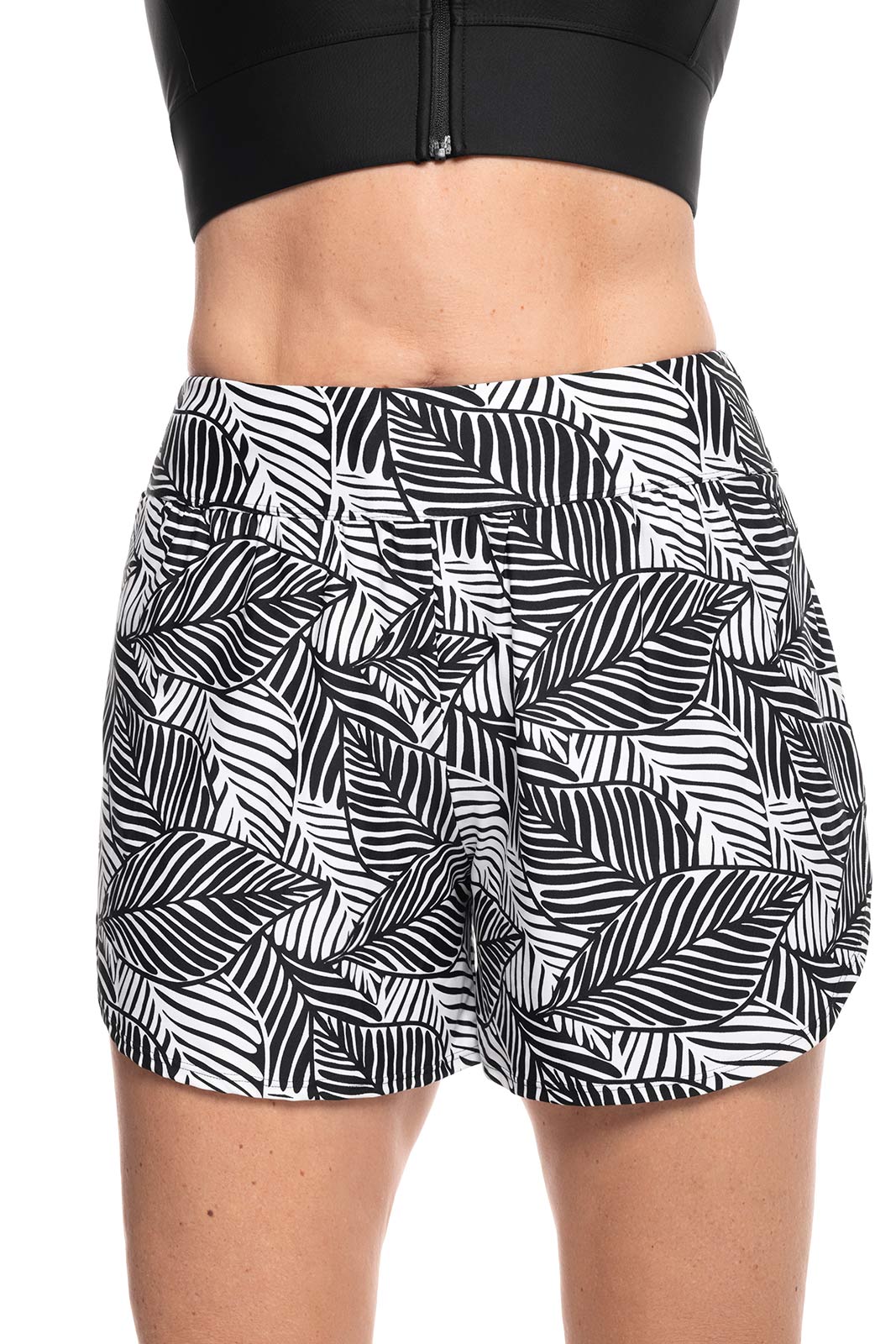 Women's Ripple Swimming Shorts | Black