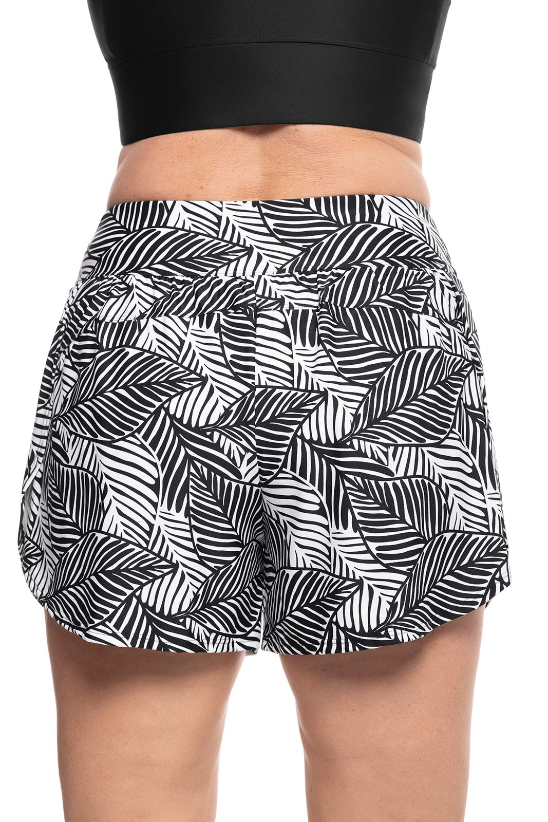Women's Ripple Swimming Shorts | Black