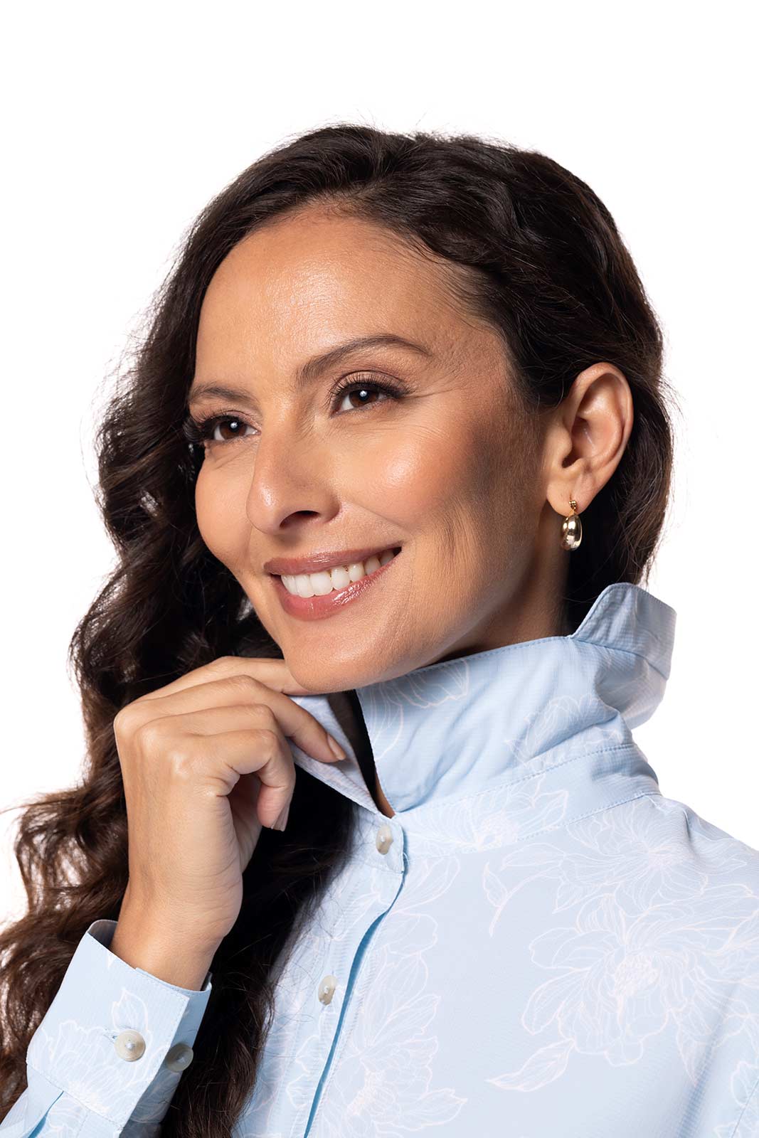 Women's Hepburn Shirt | Skyride Perfect Peony