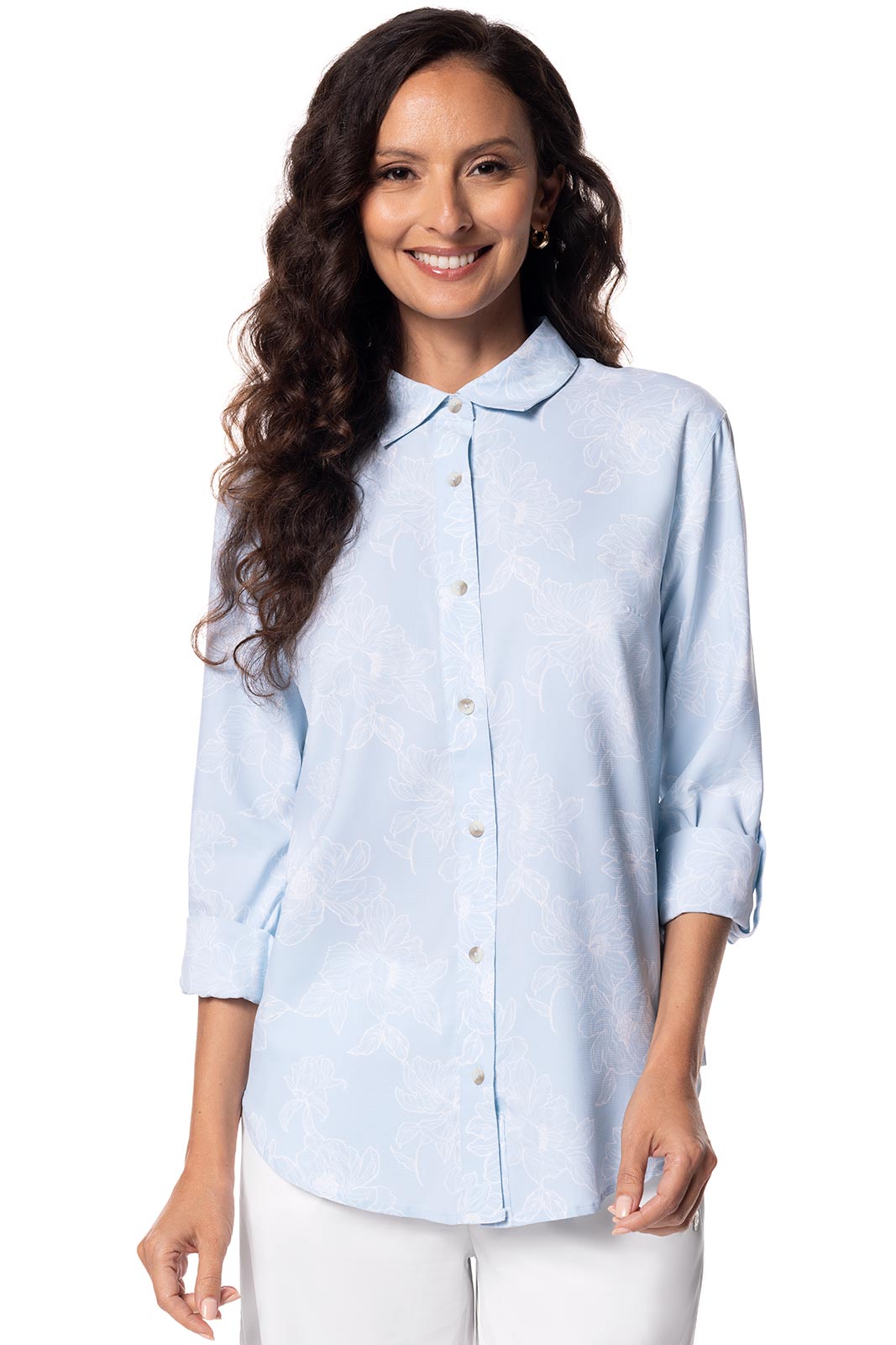 Women's Hepburn Shirt | Skyride Perfect Peony