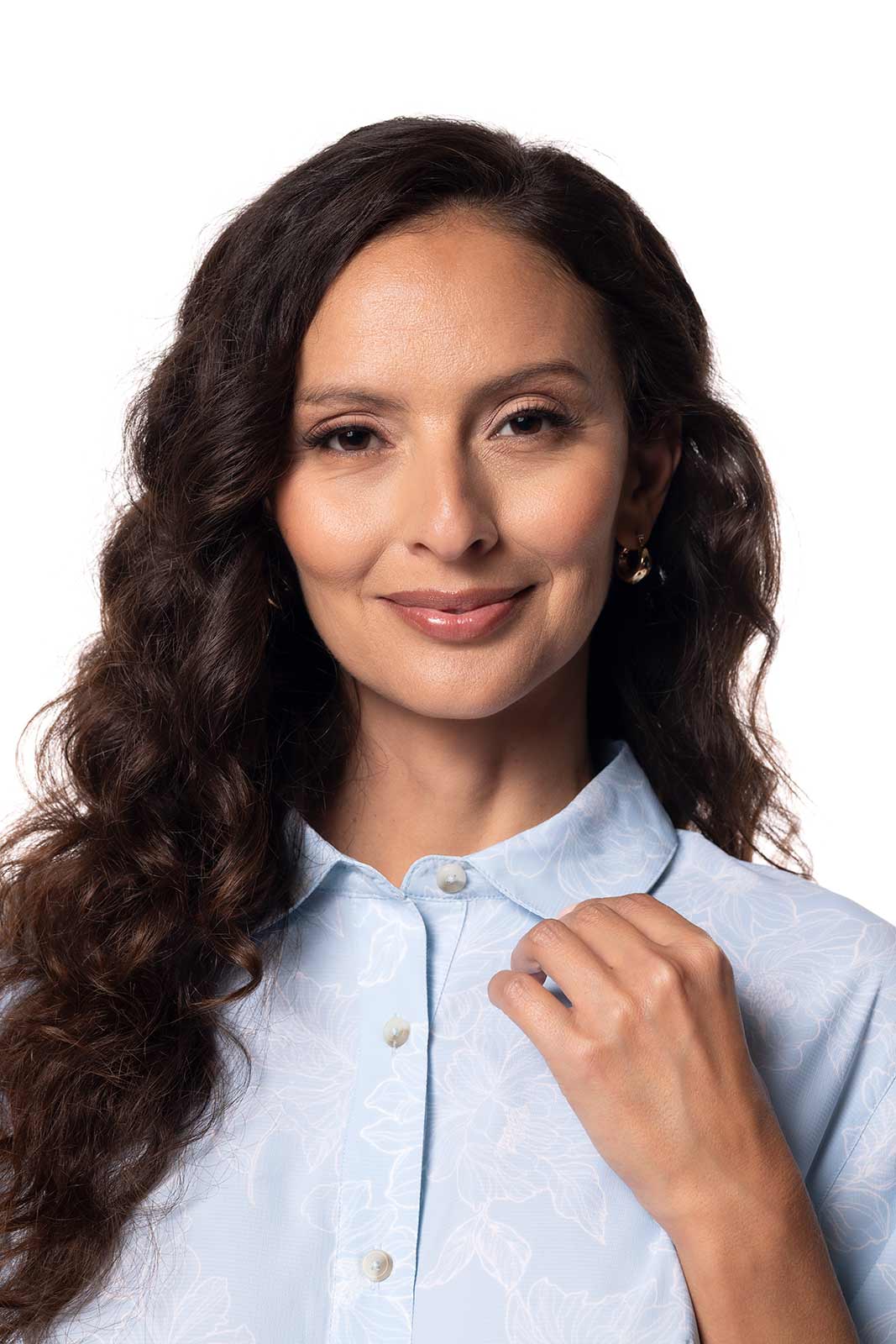 Women's Hepburn Shirt | Skyride Perfect Peony