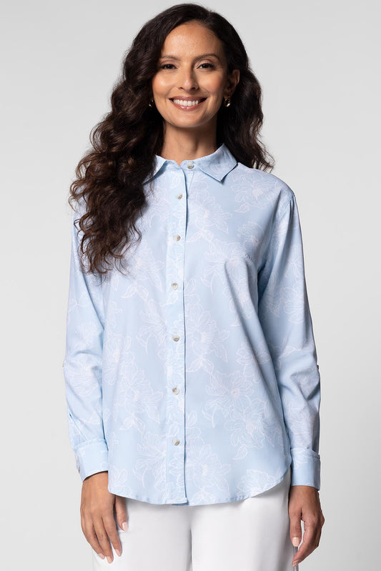 Women's Hepburn Shirt | Skyride Perfect Peony
