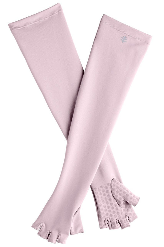 Unisex Perpetua UV Long Fingerless Gloves | Dusty Mauve