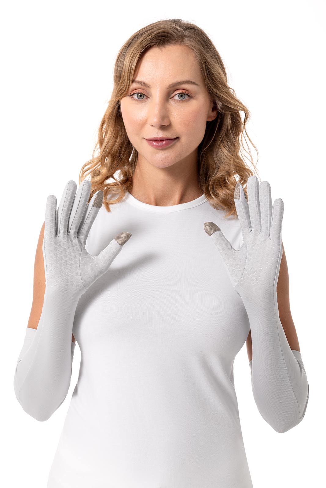 Unisex Culebra UV Long Gloves | Sleek Grey