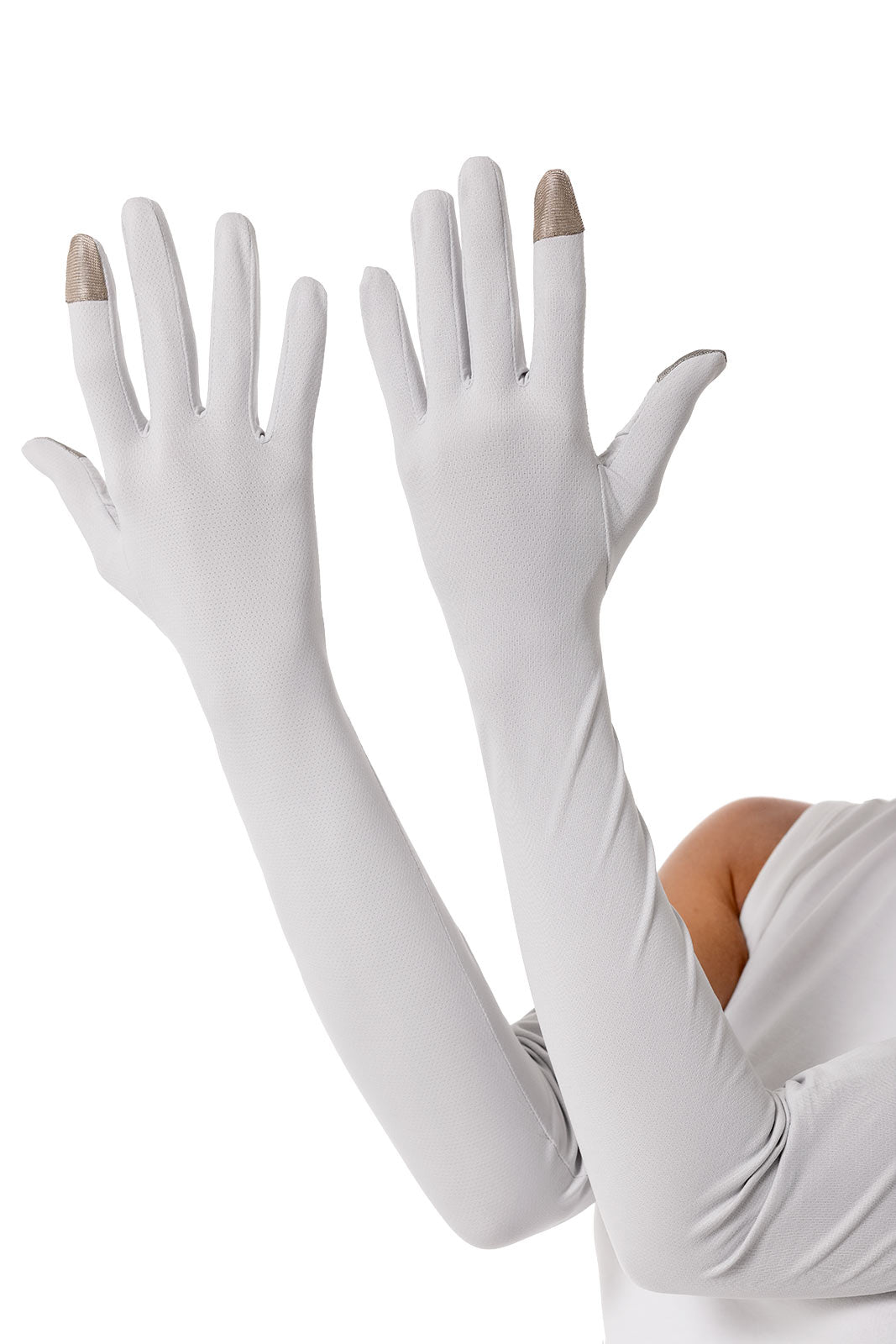 Unisex Culebra UV Long Gloves | Sleek Grey