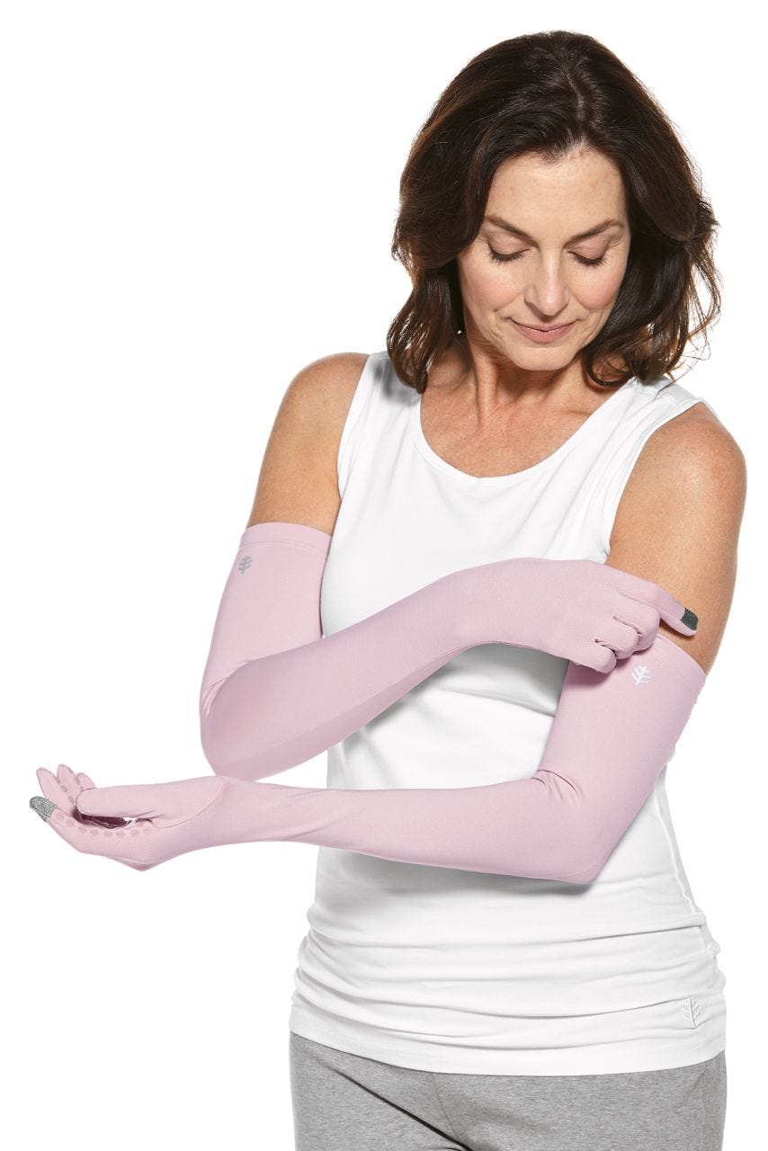 Unisex Culebra UV Long Gloves | Dusty Mauve