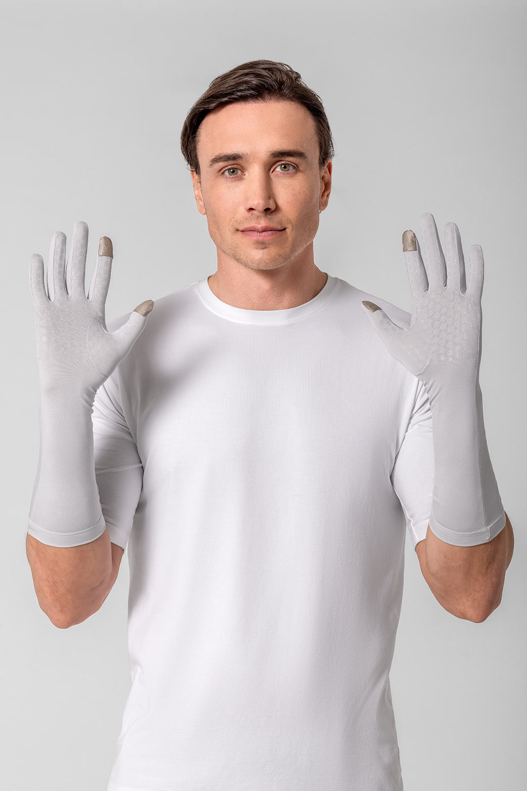 Unisex Bona UV Mid Length Gloves | Sleek Grey