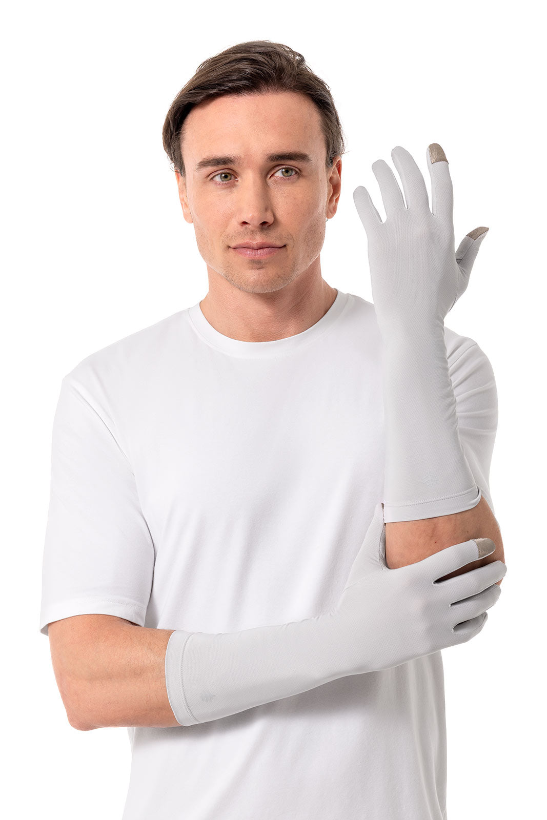 Unisex Bona UV Mid Length Gloves | Sleek Grey