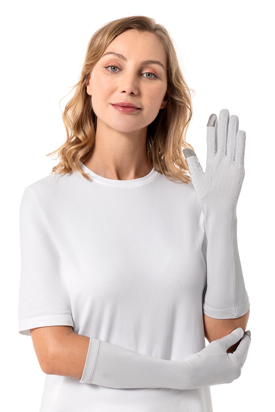 Unisex Bona UV Mid Length Gloves | Sleek Grey