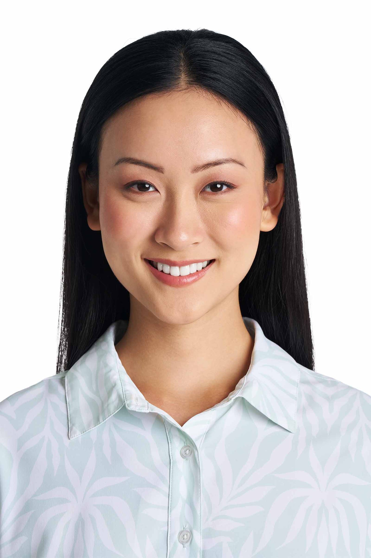 Women's Rhodes Shirt | Misty Aqua American Palm