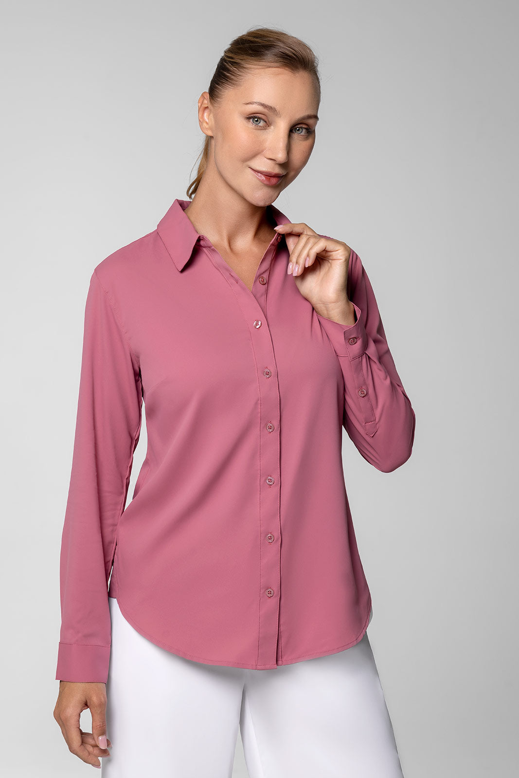 Women's Rhodes Shirt | Terracotta Rose