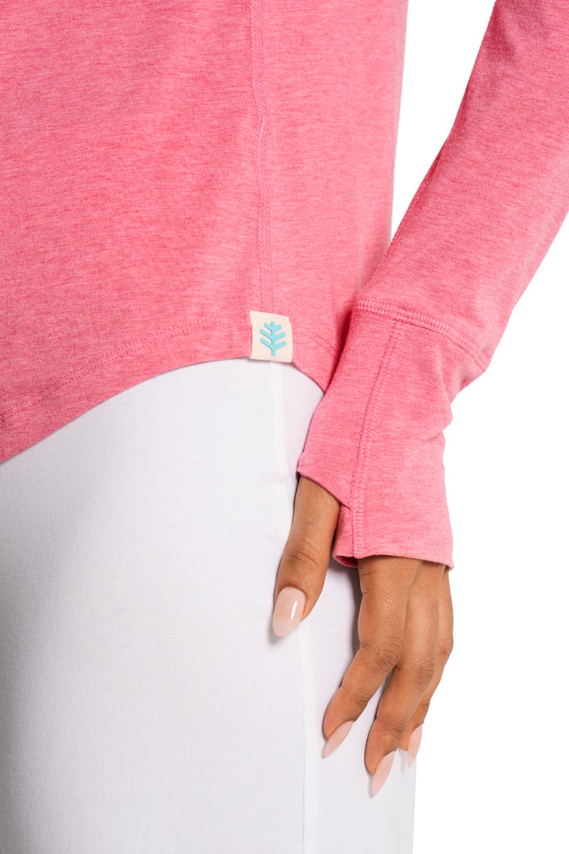 Women's LumaLeo Long Sleeve T-Shirt | Flamingo Pink Heather