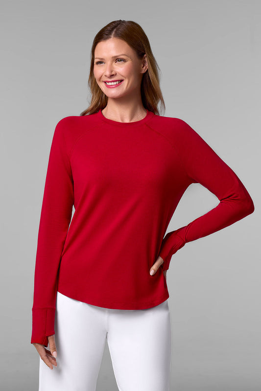 Women's LumaLeo Long Sleeve T-Shirt | Cherry