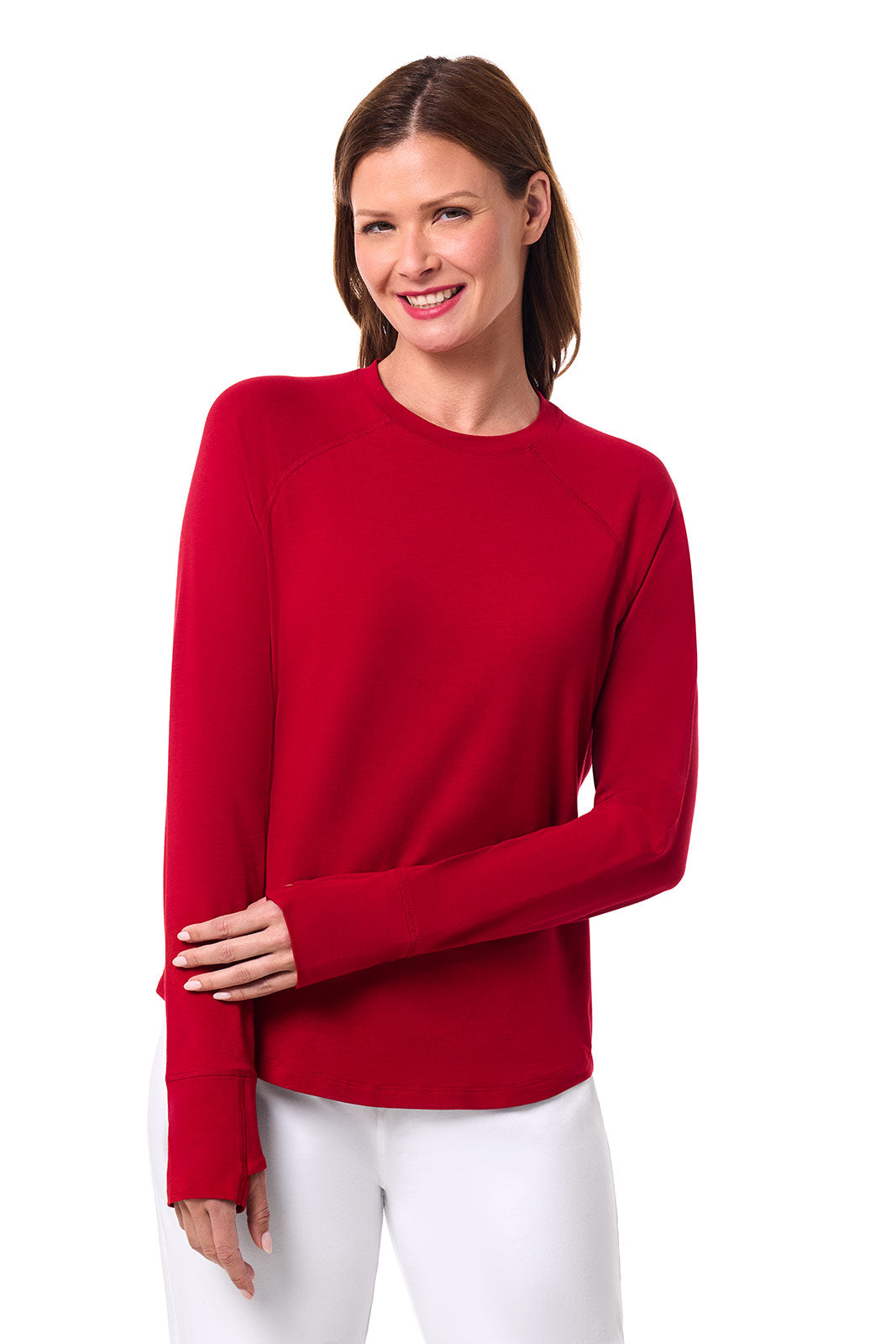 Women's LumaLeo Long Sleeve T-Shirt | Cherry
