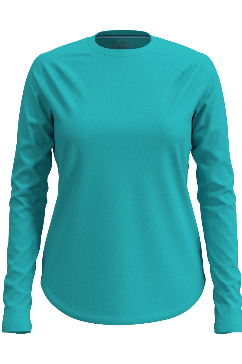 Women's LumaLeo Long Sleeve T-shirt | Coolibar Blue