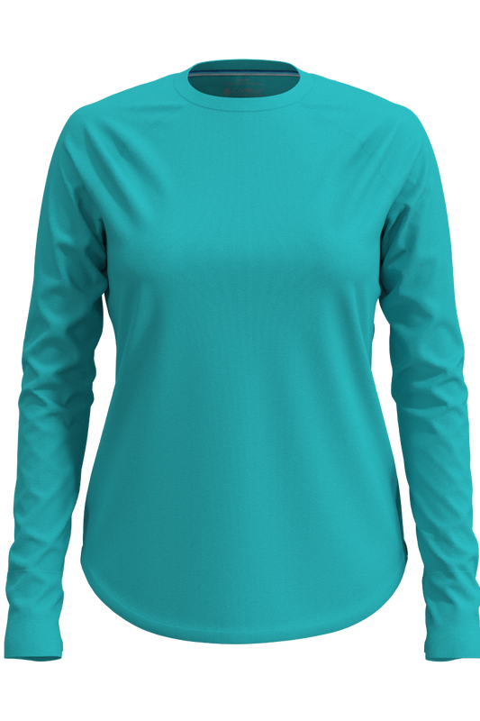 Women's LumaLeo Long Sleeve T-shirt | Coolibar Blue