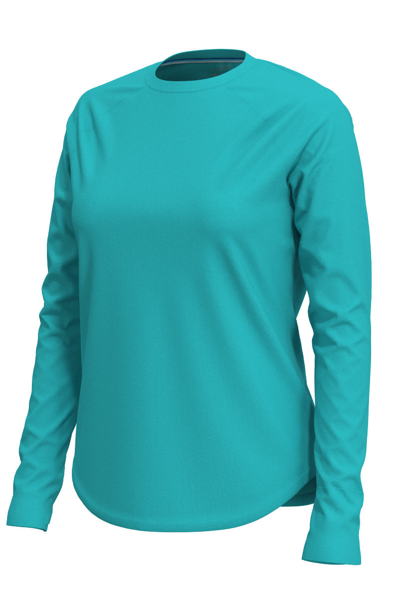 Women's LumaLeo Long Sleeve T-shirt | Coolibar Blue
