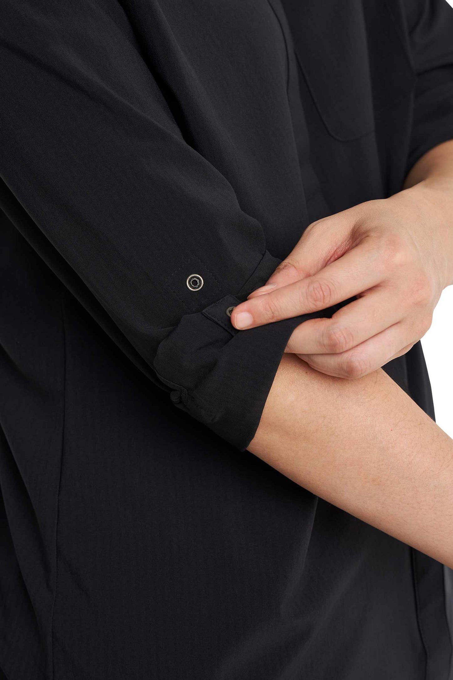 Women's Amara Smart Shirt | Black Shadow Stripe